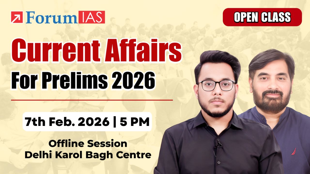 Open Class of Current Affairs for Prelims 2026
